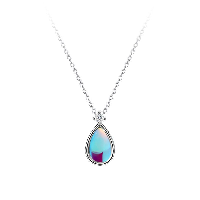 Temperament Mermaid Water Drop Special Interest Light Luxury Design Necklaces