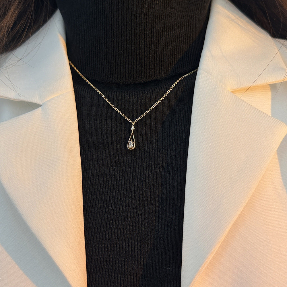 Women's Exquisite Super Fairy Design Water Drop Necklaces