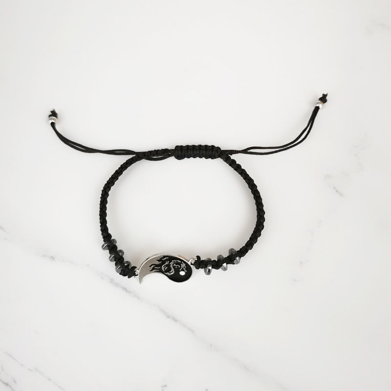 Dragon Totem Braided Haematite Hand-woven Couple Tai Bracelets