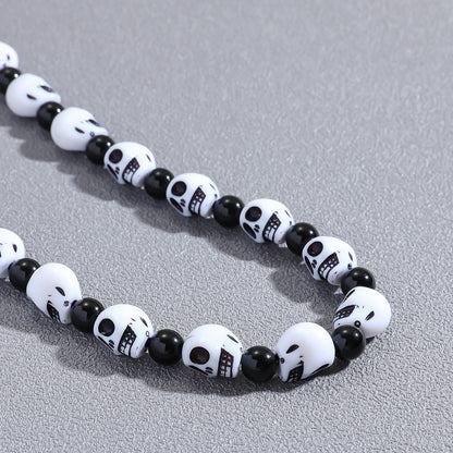 Men's Trend Punk Hip Hop Black And Necklaces