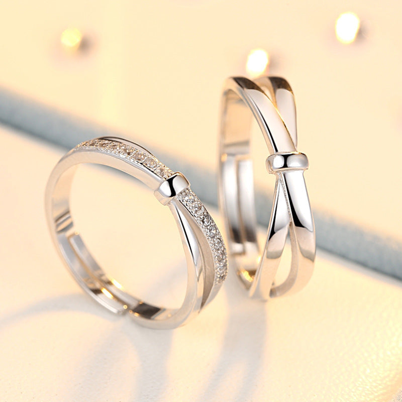 Love Open Boyfriend And Girlfriend Valentine's Rings