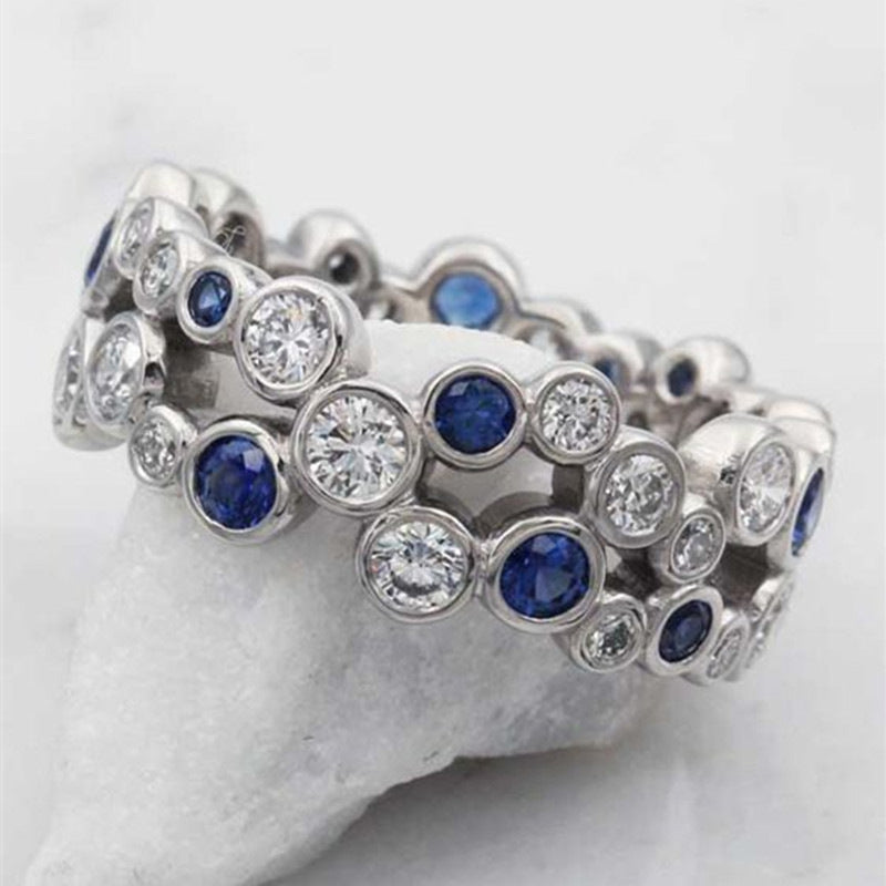 Hollow Circle Geometric Simple Style Personality Rings