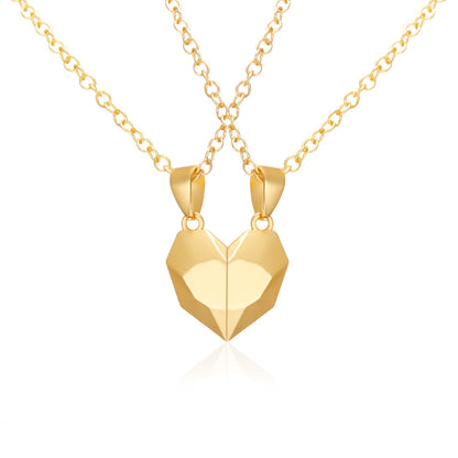 Women's & Men's Love Magnet Couple Color Matching Minimalist Creative Stone Necklaces