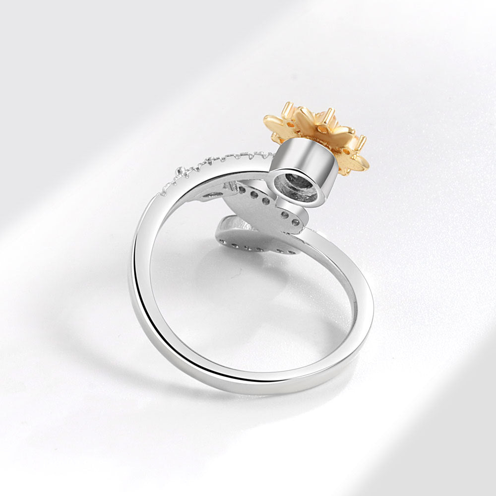 Rotating Butterfly Female Fashion Personality Design Rings