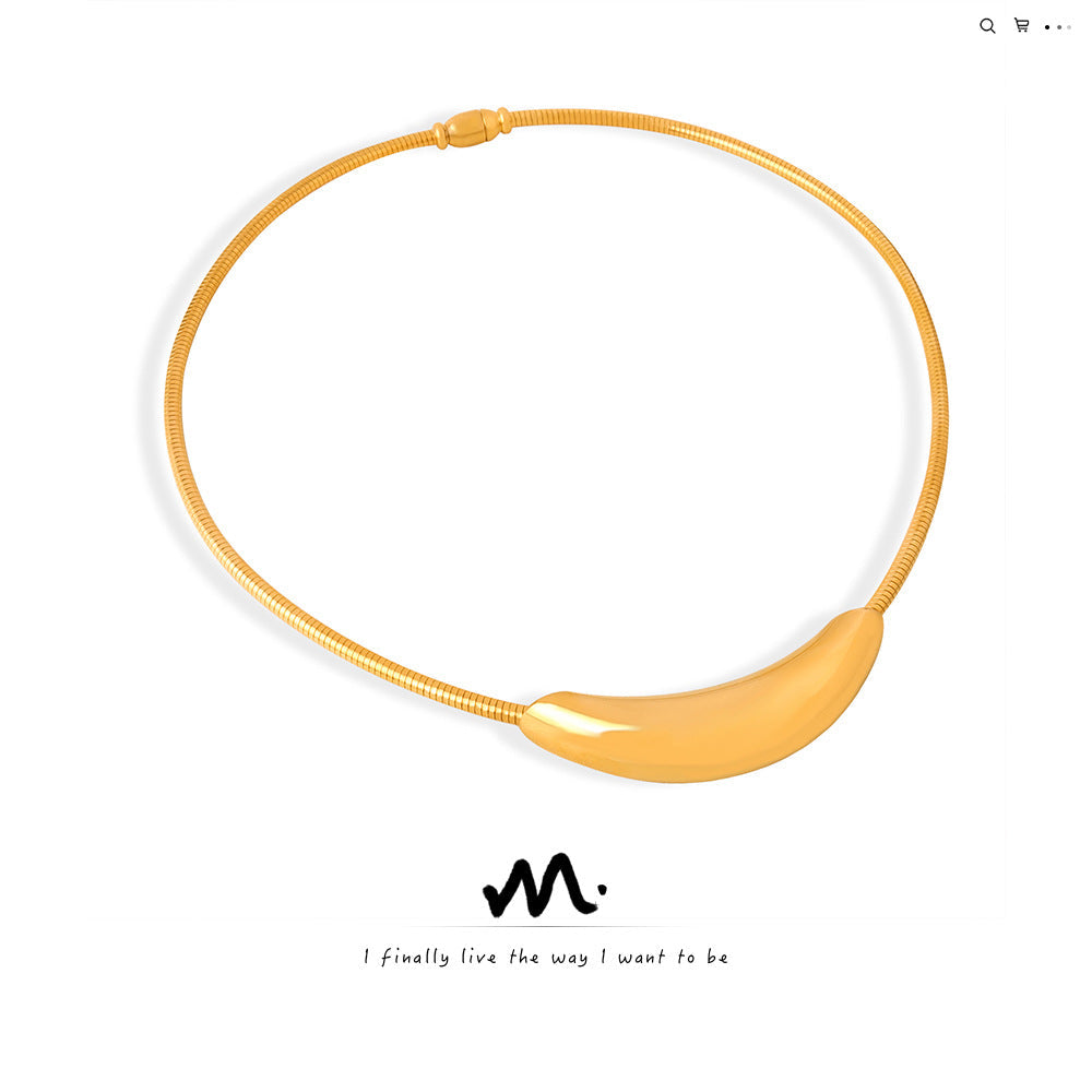 High-grade Simple And Light Luxury Style Design Personality Necklaces