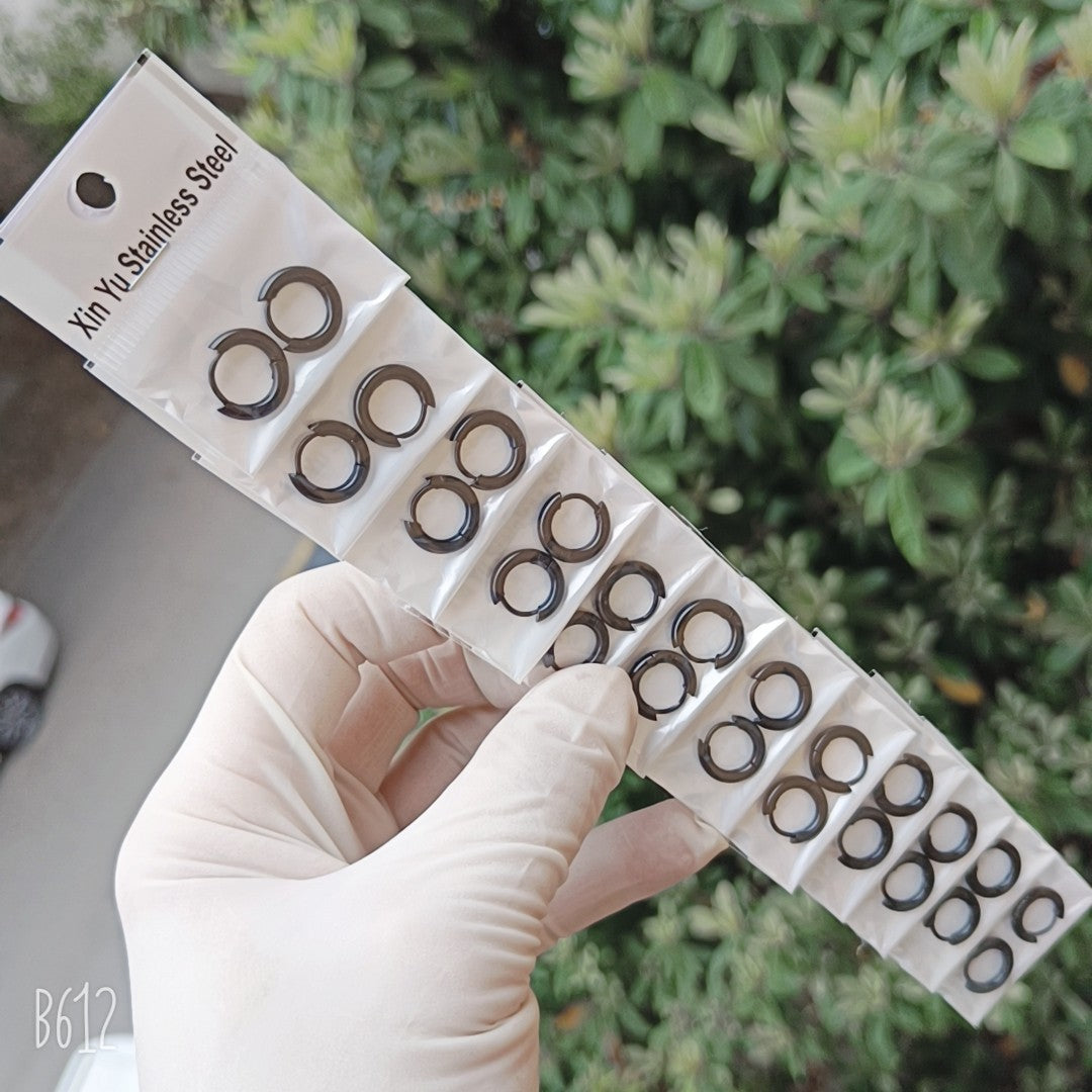 Thick Titanium Steel Hipster Accessories Versatile Earrings