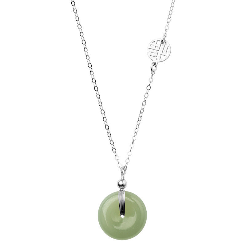 Buckle Temperament National Style Design Sense Jasper Clavicle Necklaces