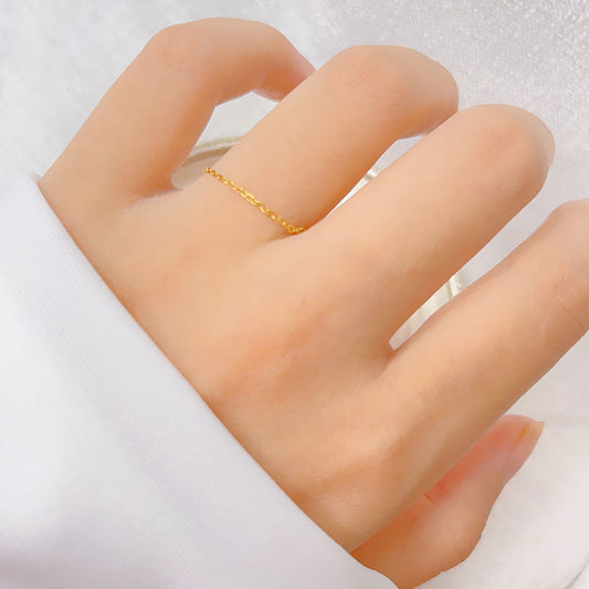 Titanium Steel Female Design Light Luxury Rings