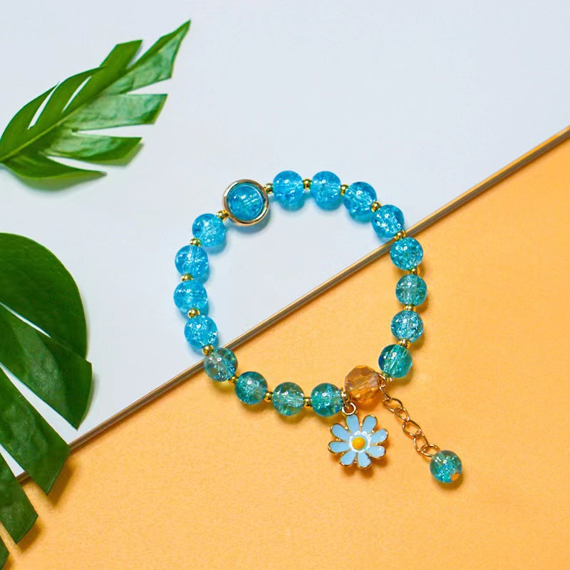 Explosion Flower Crystal Little Daisy Female Korean Jewelry Sunflower Bracelets