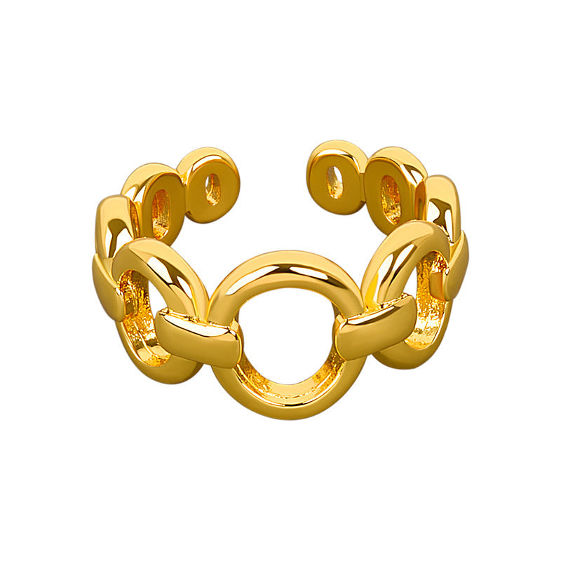 Cool Style Exquisite Chain Simple Opening Graceful Index Rings