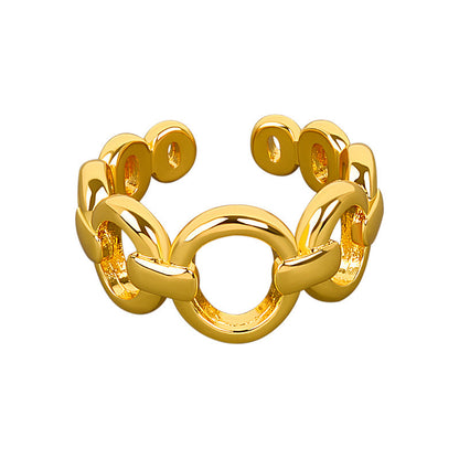 Cool Style Exquisite Chain Simple Opening Graceful Index Rings
