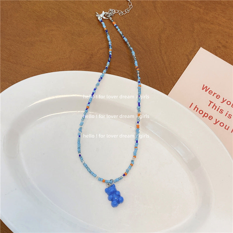 Beads Stringed Sweet Cute Girly Style Necklaces