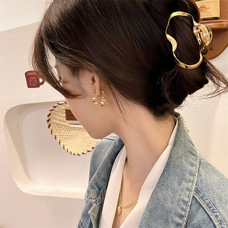 Women's Design Metal Square Chain For Trendy Earrings