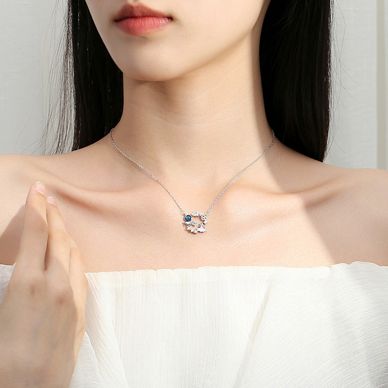 Female Korean Dopamine Ornament Octopus You Quilt Necklaces