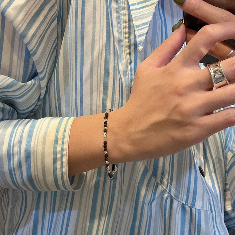 Crystal Stitching Small Pieces Of Sier High-grade Necklaces