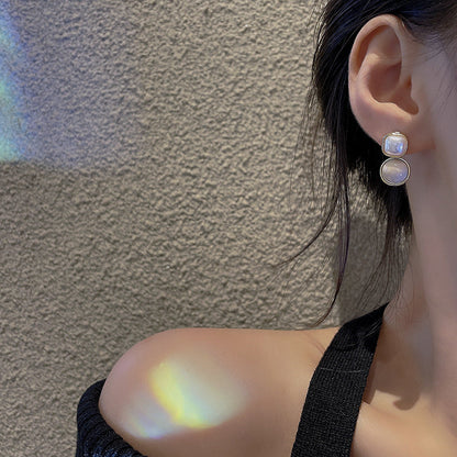 Ear French Style Retro Elegant Pearl Minority Earrings