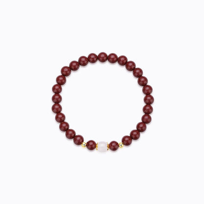 Women's Sier Jade Lucky Beads Purple Gold Bracelets