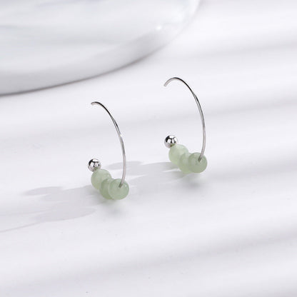 Jade Fairy Simple Vintage Ear High Profile Earrings