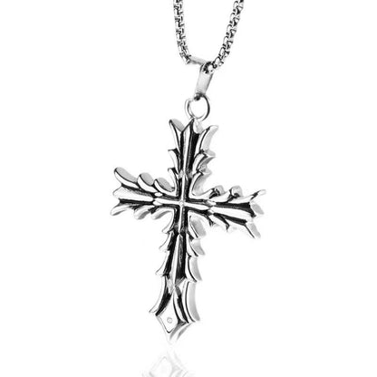 Women's & Men's & Retro High Street Hip Hop Cross Pendant Necklaces