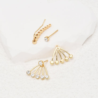 Simple Affordable Luxury Fashion Cold Style Twin Earrings