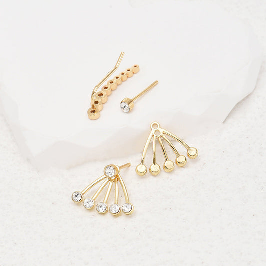 Simple Affordable Luxury Fashion Cold Style Twin Earrings