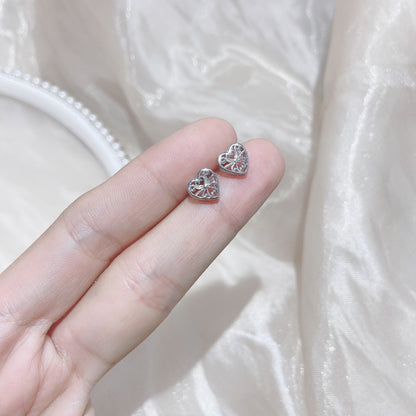 Sier Female Simple And Compact Delicate Earrings