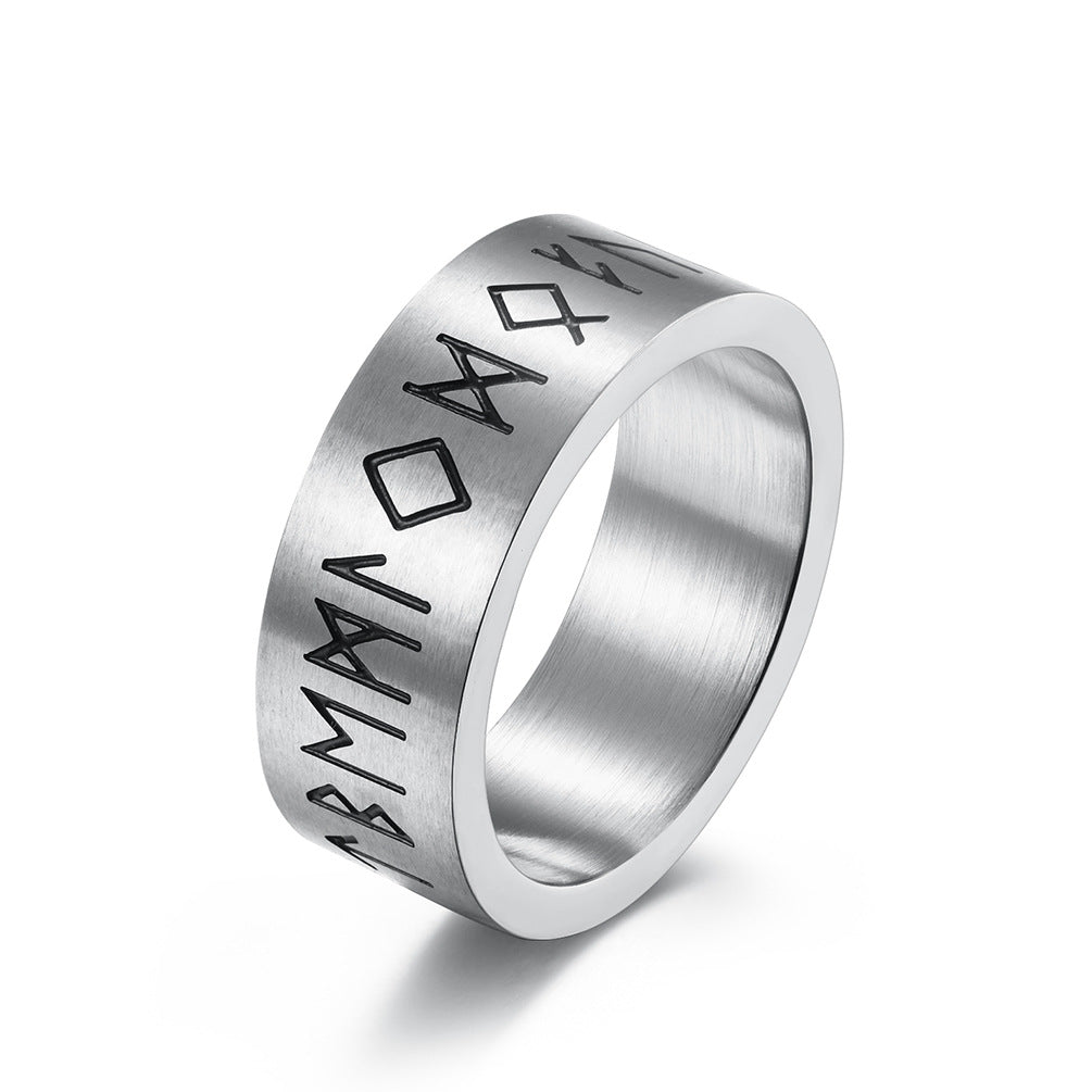 Women's & Men's & Ornament Viking Force Laboratories Vikings Text Rings
