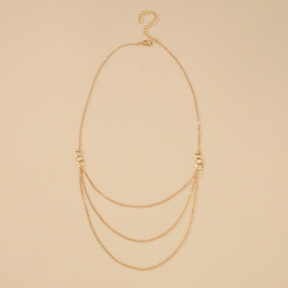 Fashion Retro Chain Tassel Clavicle Accessories Necklaces