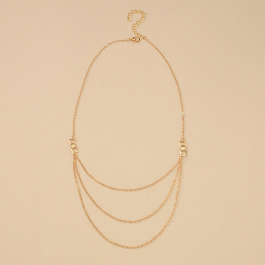 Fashion Retro Chain Tassel Clavicle Accessories Necklaces