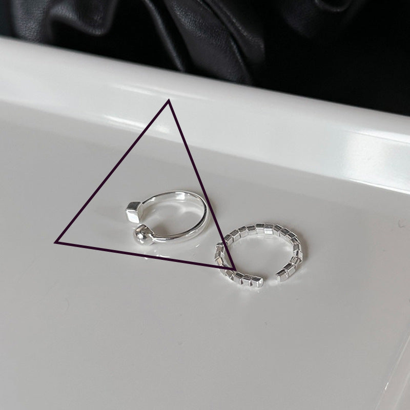 Cut Small Stone Female Fashion Simple Daily Rings