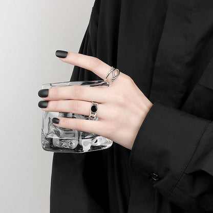 Female Personality High Sense Epoxy Chain Switchable Rings