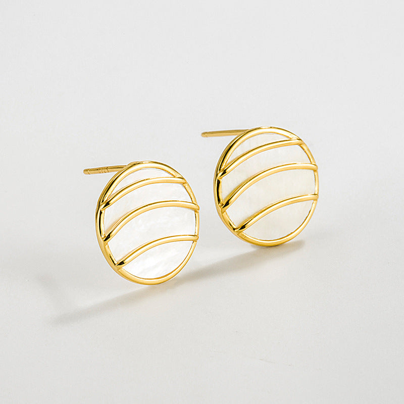 Women's Retro Sterling Sier Round Hollow Fritillary Rings