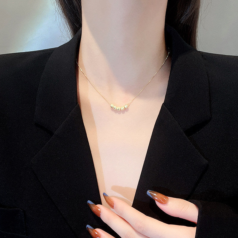 Titanium Steel Korean Style Simple Cold Clavicle Necklaces