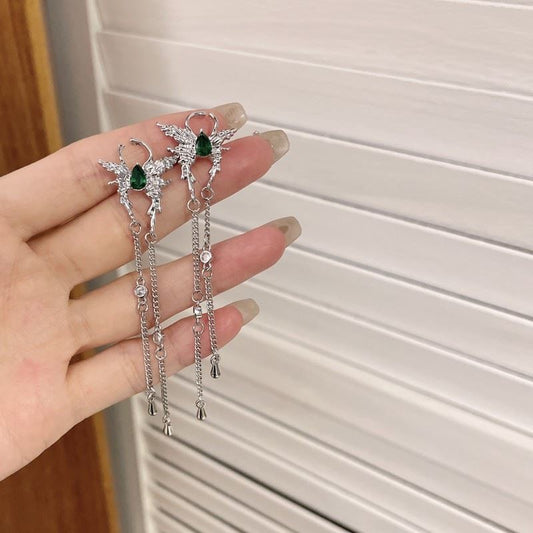 Butterfly Tassel Niche Design Cold Wind Ear Earrings
