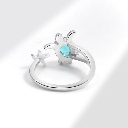 Fashionable Elegant Ocean Series Turtle Summer Seaside Rings