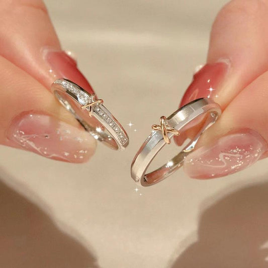 Women's & Men's & Heart Knot Couple And Simple Exquisite Unique Rings