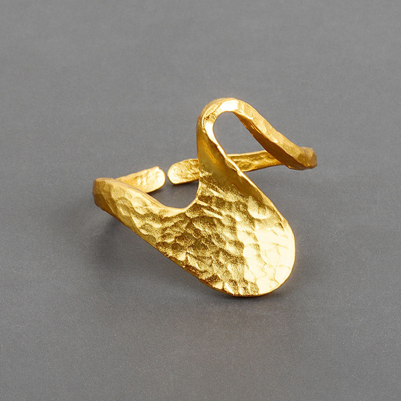 Personality Fashion Irregular Big Wave Cold Rings