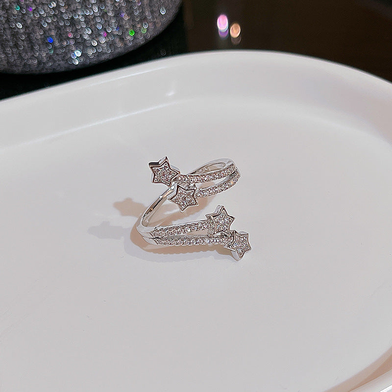 Wind Irregular Female Niche Design Simple Rings