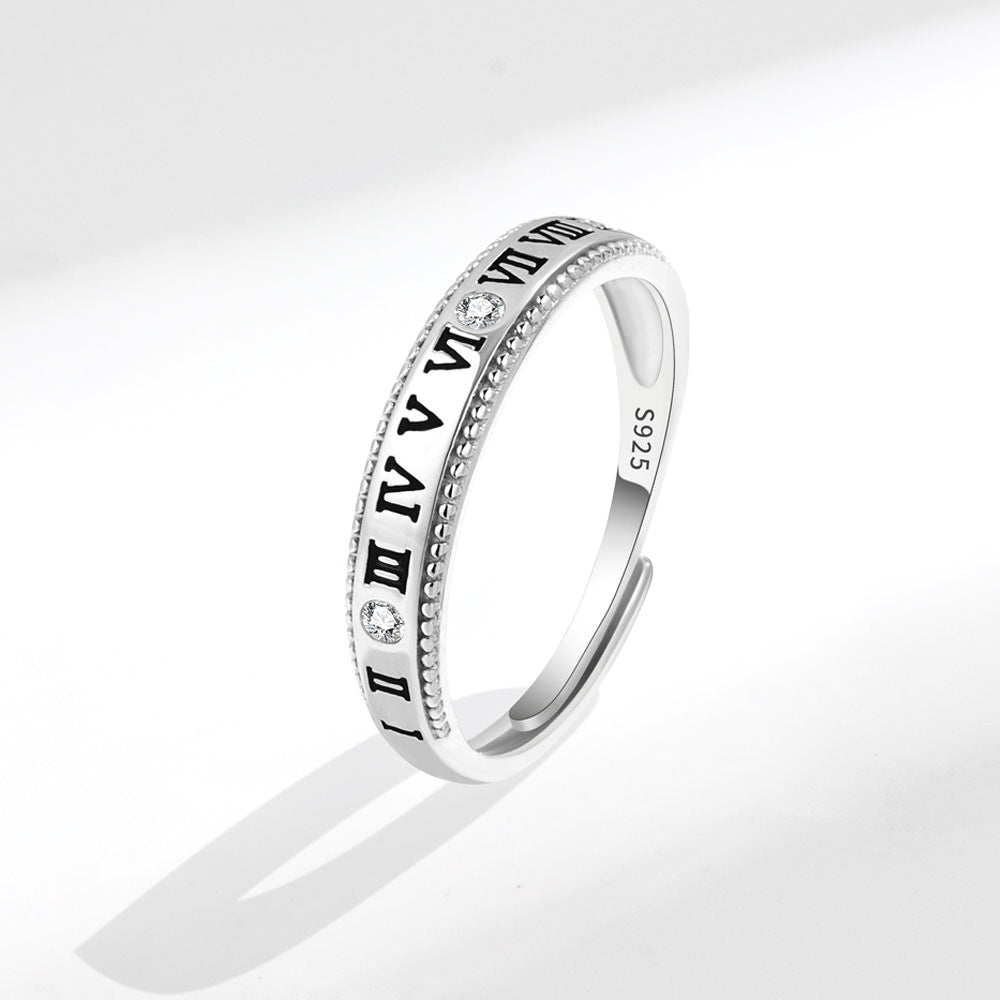 Women's & Men's & Couple Korean Style Simple Cold And Letters Rings