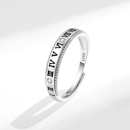 Women's & Men's & Couple Korean Style Simple Cold And Letters Rings