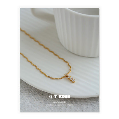 Brass Gold-plated Niche Minimalist Fashion Versatile Commuter Necklaces