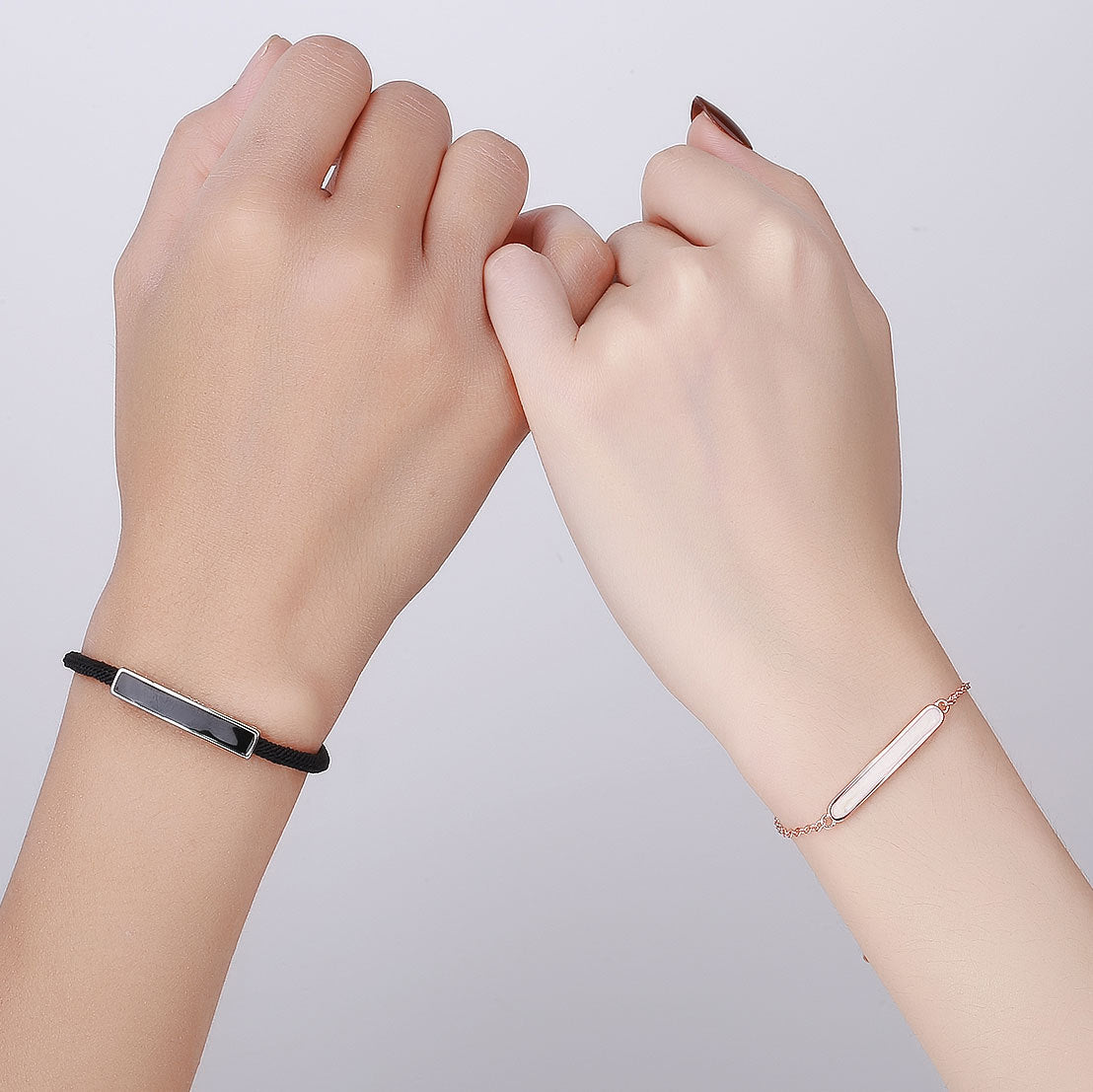 Women's & Men's & Single-minded Couple And One Pair Get Valentine's Bracelets