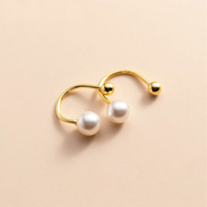 Women's Pearl For Fresh Simple Korean Style Ear Hook Earrings