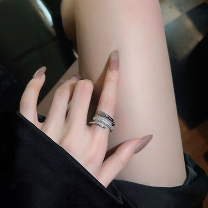 Light Luxury Minority Design Open High Rings