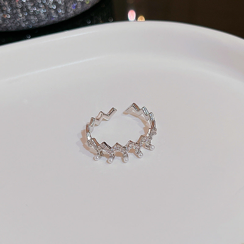 Wind Irregular Female Niche Design Simple Rings