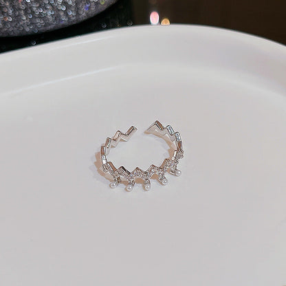 Wind Irregular Female Niche Design Simple Rings