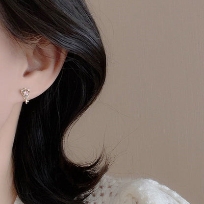 Women's Light Luxury Simple Inlaid Zircon Small Rings