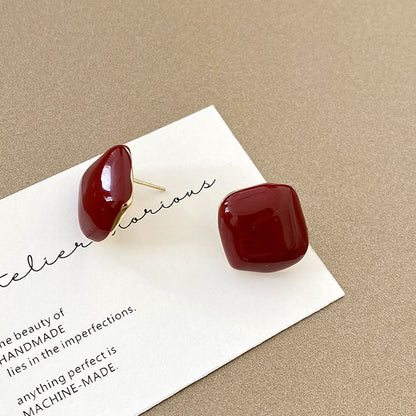 Women's Red Square Sweet Elegance High-grade Western Earrings