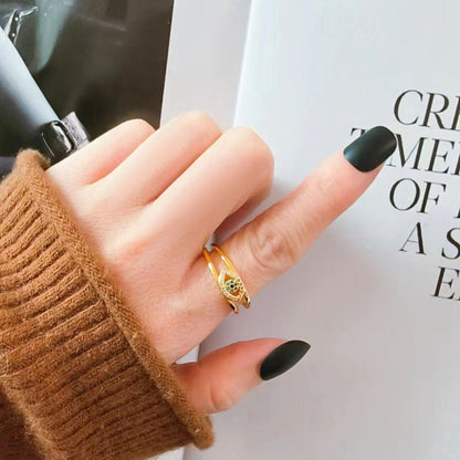 Women's Devil's Eye Female Blue Index Finger Rings