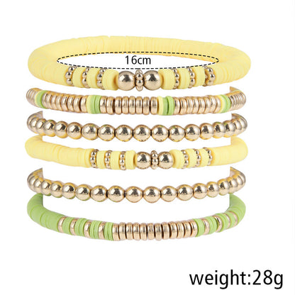 Women's & Men's Clay Ball Suit Vintage Bohemian Style Bracelets